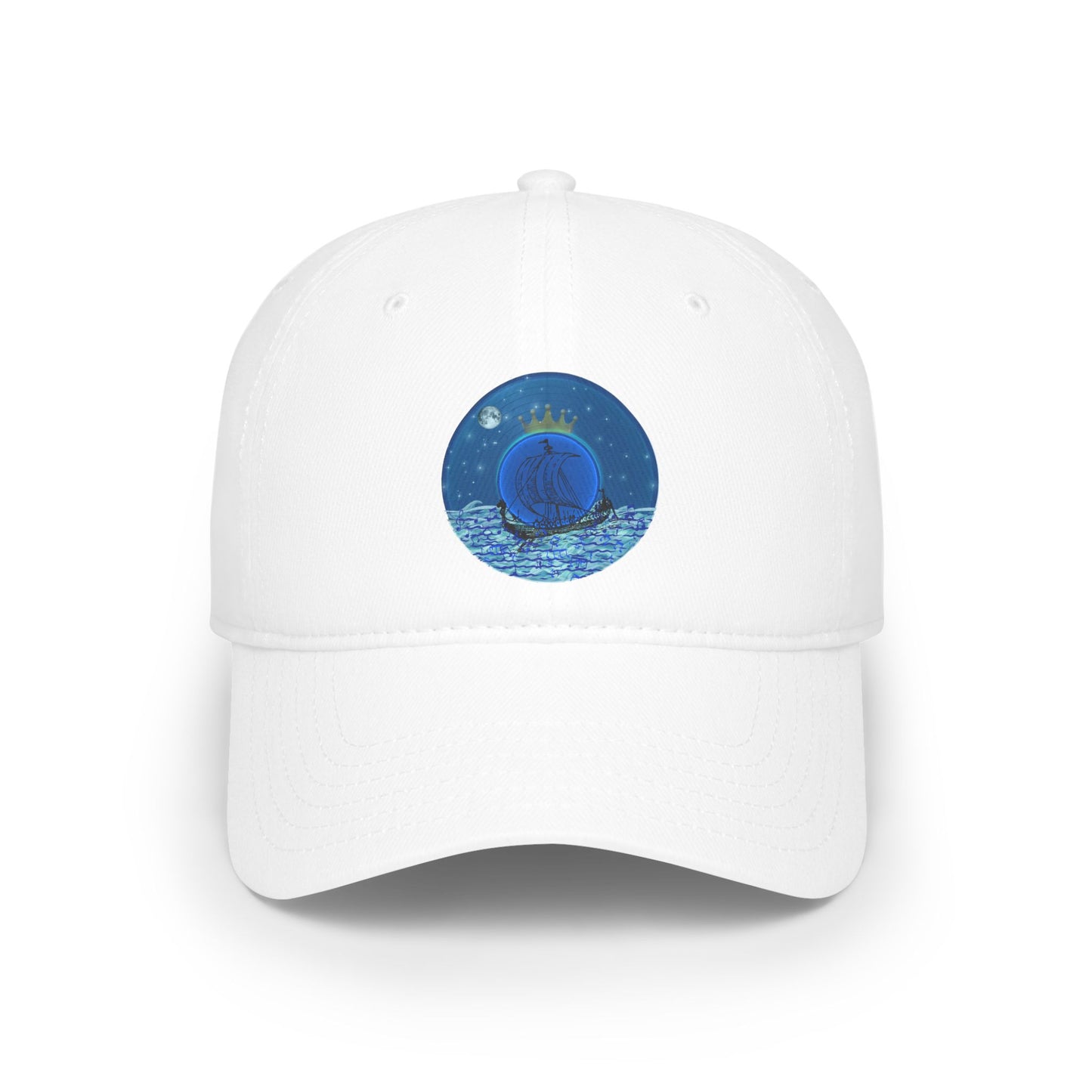 Lumpy Donut Baseball Cap - "The Official Donut of the Prince" - blue vivid donut w/