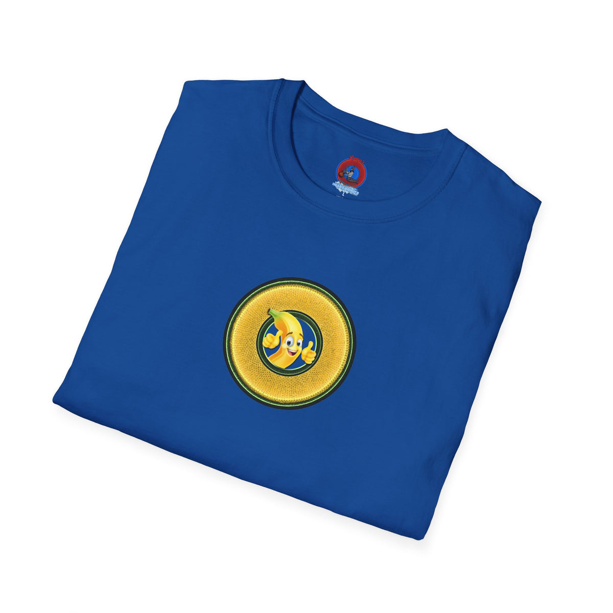 Classic Donut Tee - Unisex Soft-Style - "Dis sheet, it's bananas!" - series 1.0 - variant 5 - golden donut