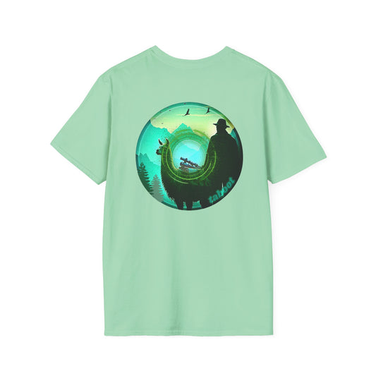 Classic Donut Tee - Unisex Soft-Style - "The Taboo(t) Donut" - green/picture donut