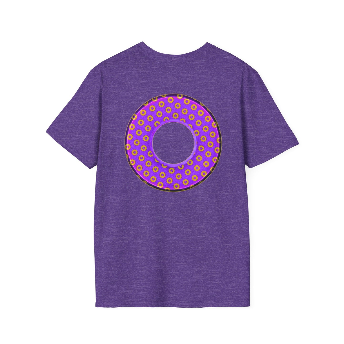 Plain Donuts/Unisex Soft-Style - "Plain Electric Paradoxical Donuts" - bright purple/magenta donuts