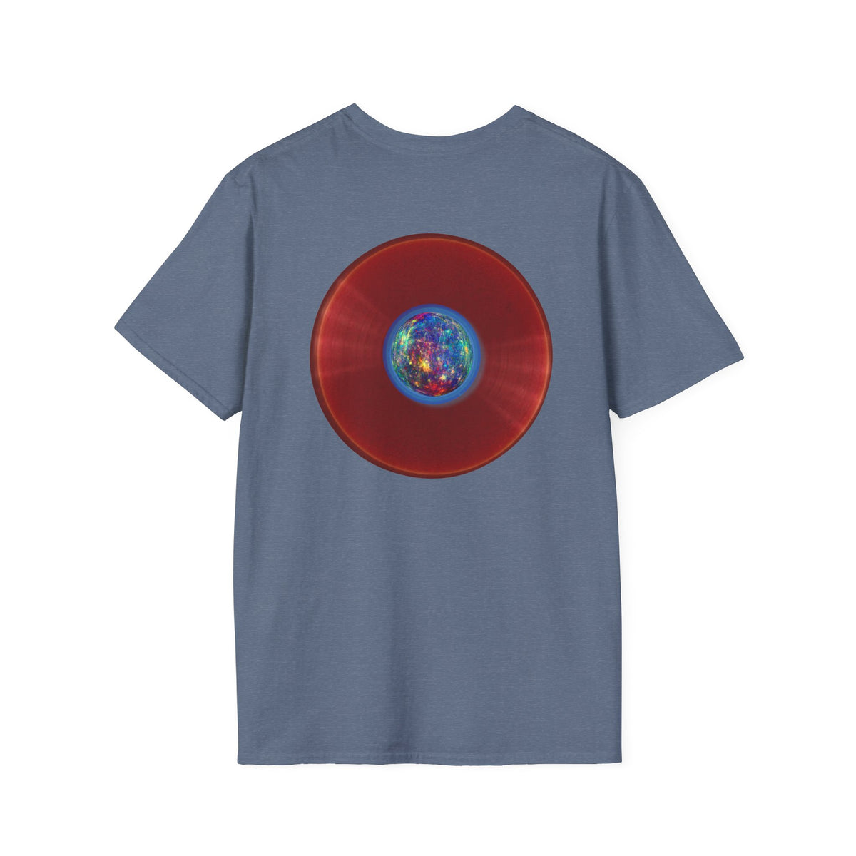 Classic Donut Tee - Unisex Soft-Style - "Donuts of the Gods" - series 1.0 - variant 1 - red donut