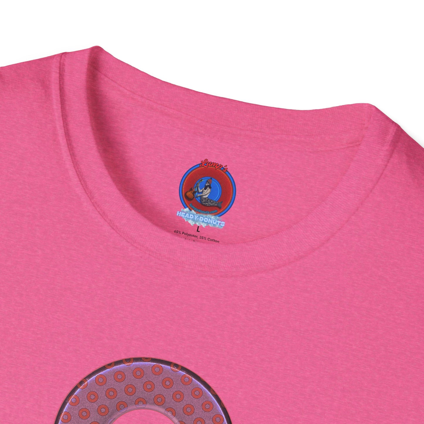 Plain Donuts/Unisex Soft-Style - "Plain Electric Paradoxical Donuts" - pink/mauve donuts