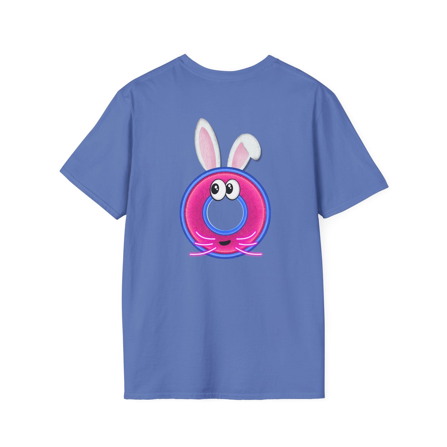 Classic Donut Tee - Unisex Soft-Style - "Easter Donuts" - magenta/pink rustic donut - holiday edition