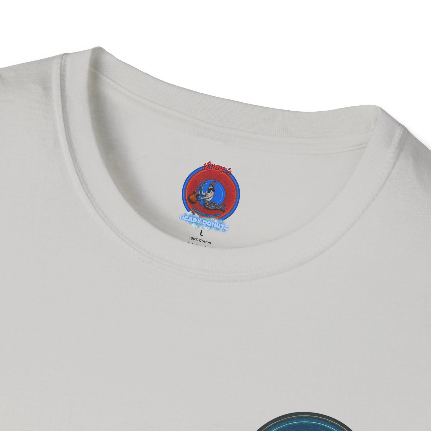 Classic Donut Tee - Unisex Soft-Style - "Symmetry Donut" - series 1.0 - blue/black donut