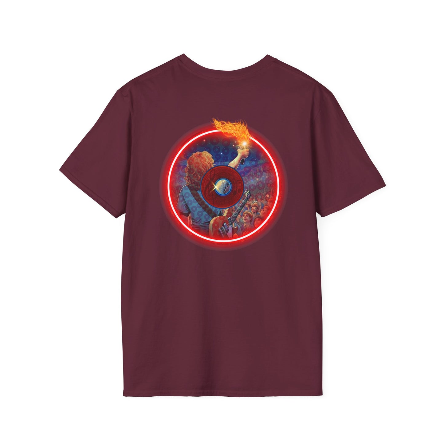 Classic Donut Tee - Unisex Soft-Style - "Torchbearer's Donut " - red donut