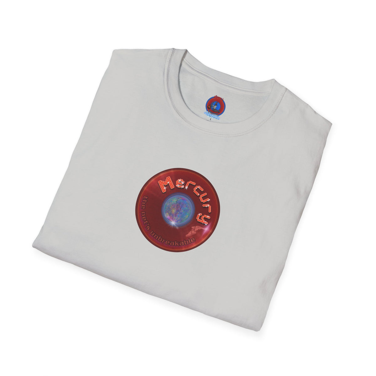 Classic Donut Tee - Unisex Soft-Style - "Donuts of the Gods" - series 1.0 - variant 2 - red donut