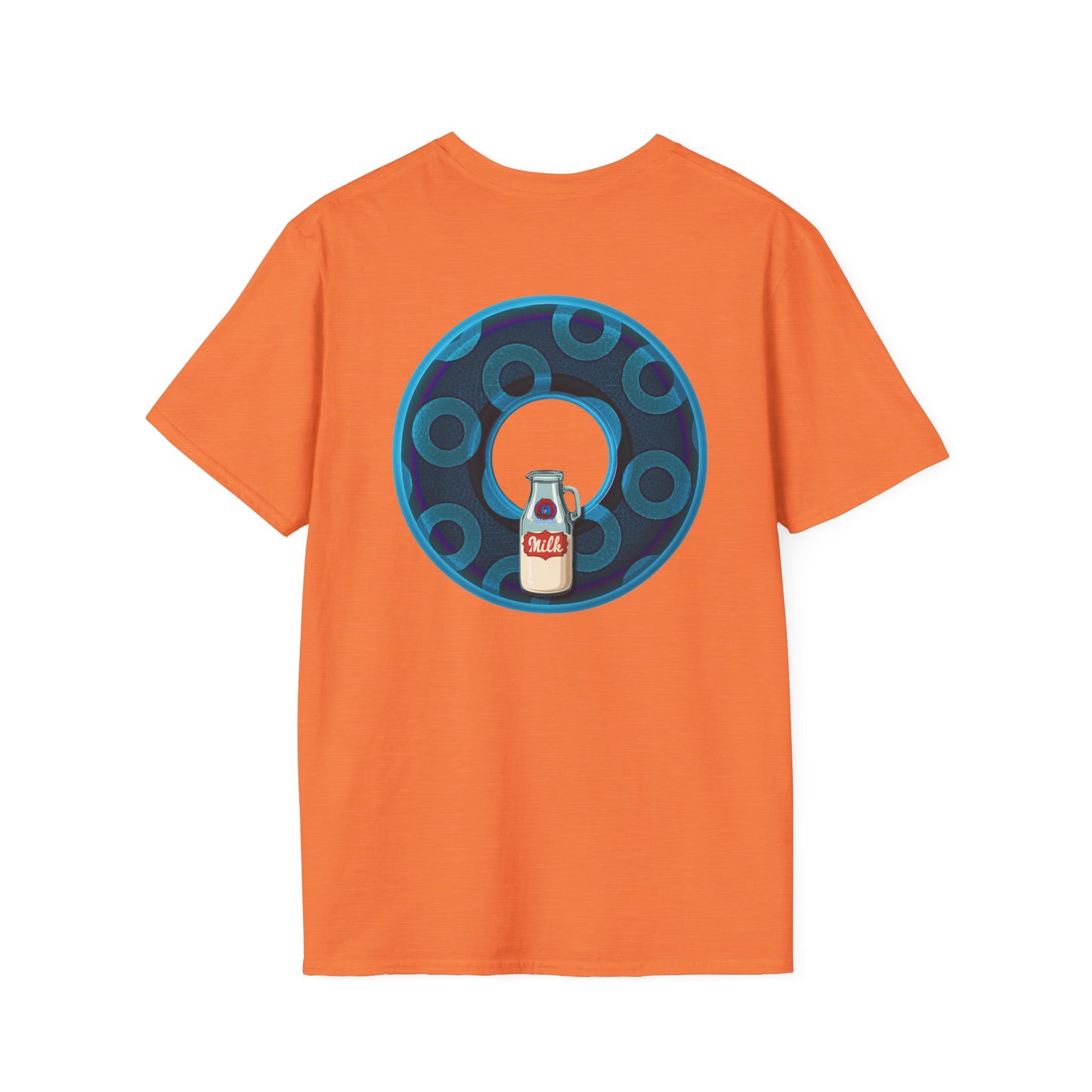 Classic Donut Tee - Unisex Soft-Style - "Wooked Cream - YEMSG Donut " - blue/teal rustic paradox donut - variant 7