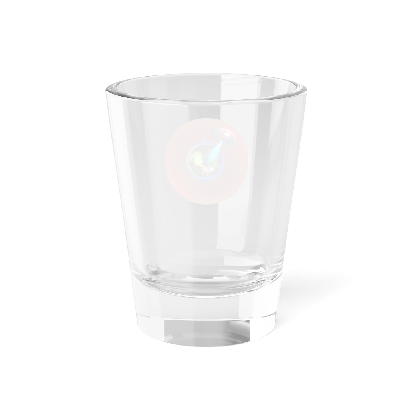 Bad Fishy Too - "This Shot Glass Scents of a Mule" - Shot Glass, 1.5oz - vivid blue donut