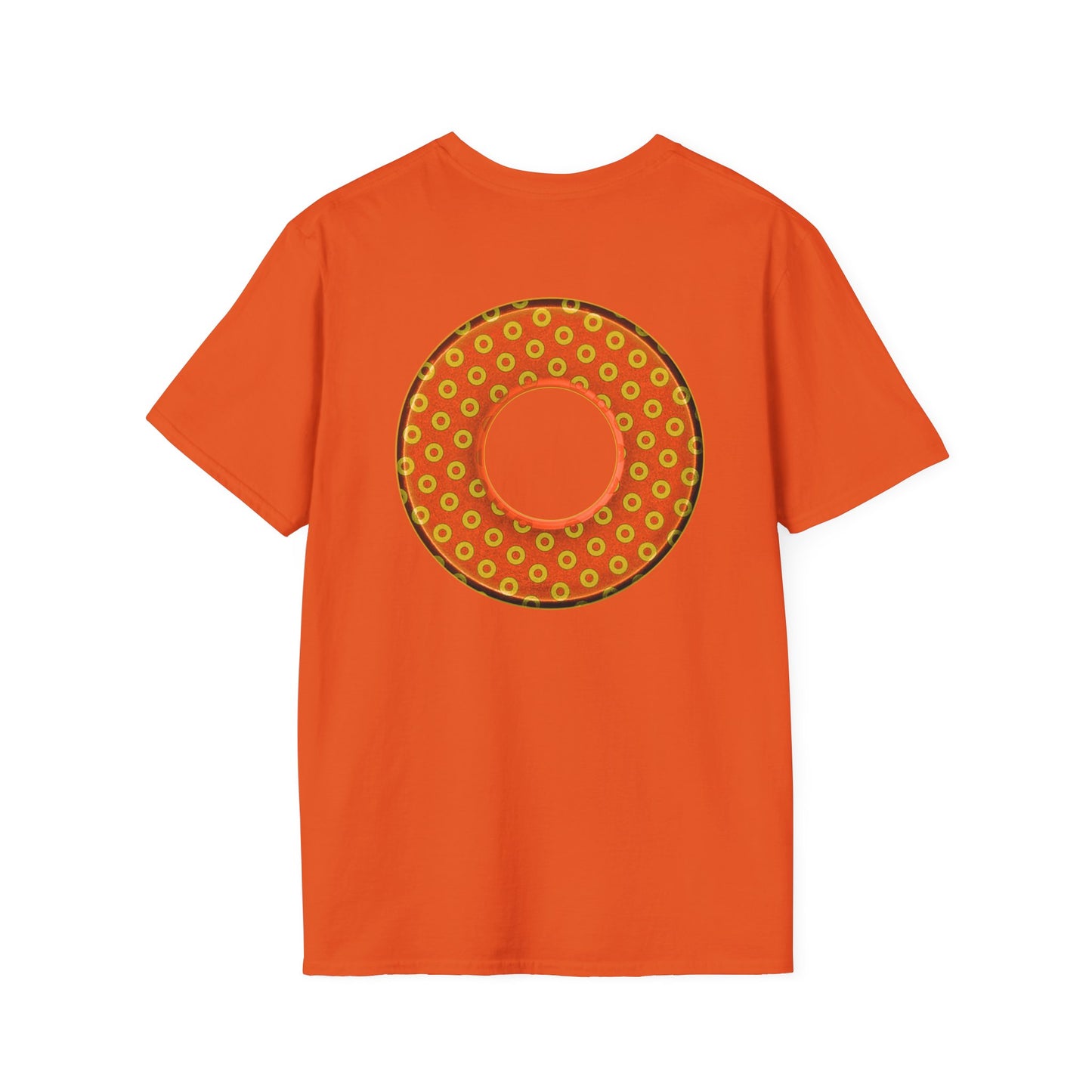 Plain Donuts/Unisex Soft-Style - "Plain Electric Paradoxical Donuts" - gold/orange donuts
