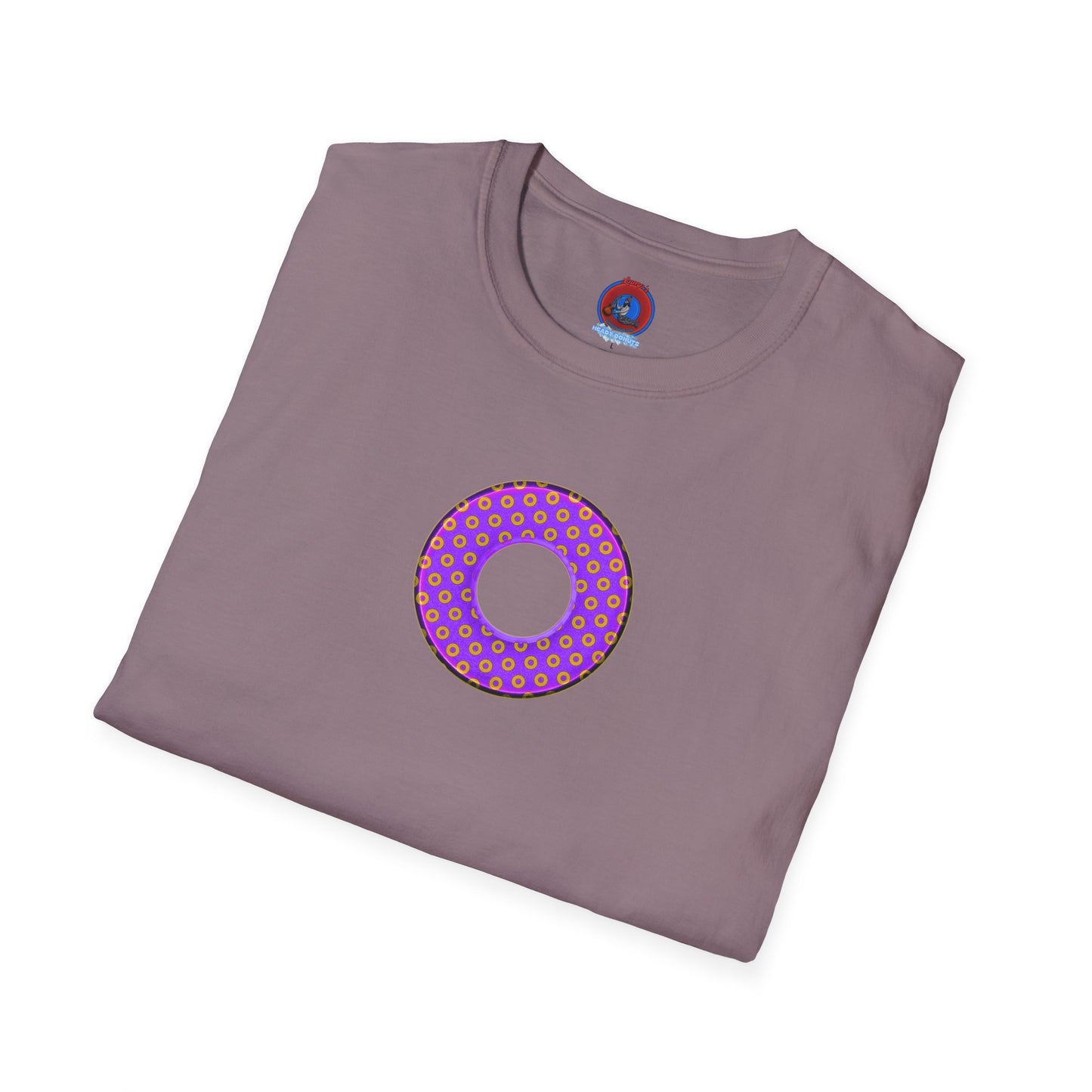 Plain Donuts/Unisex Soft-Style - "Plain Electric Paradoxical Donuts" - bright purple/magenta donuts