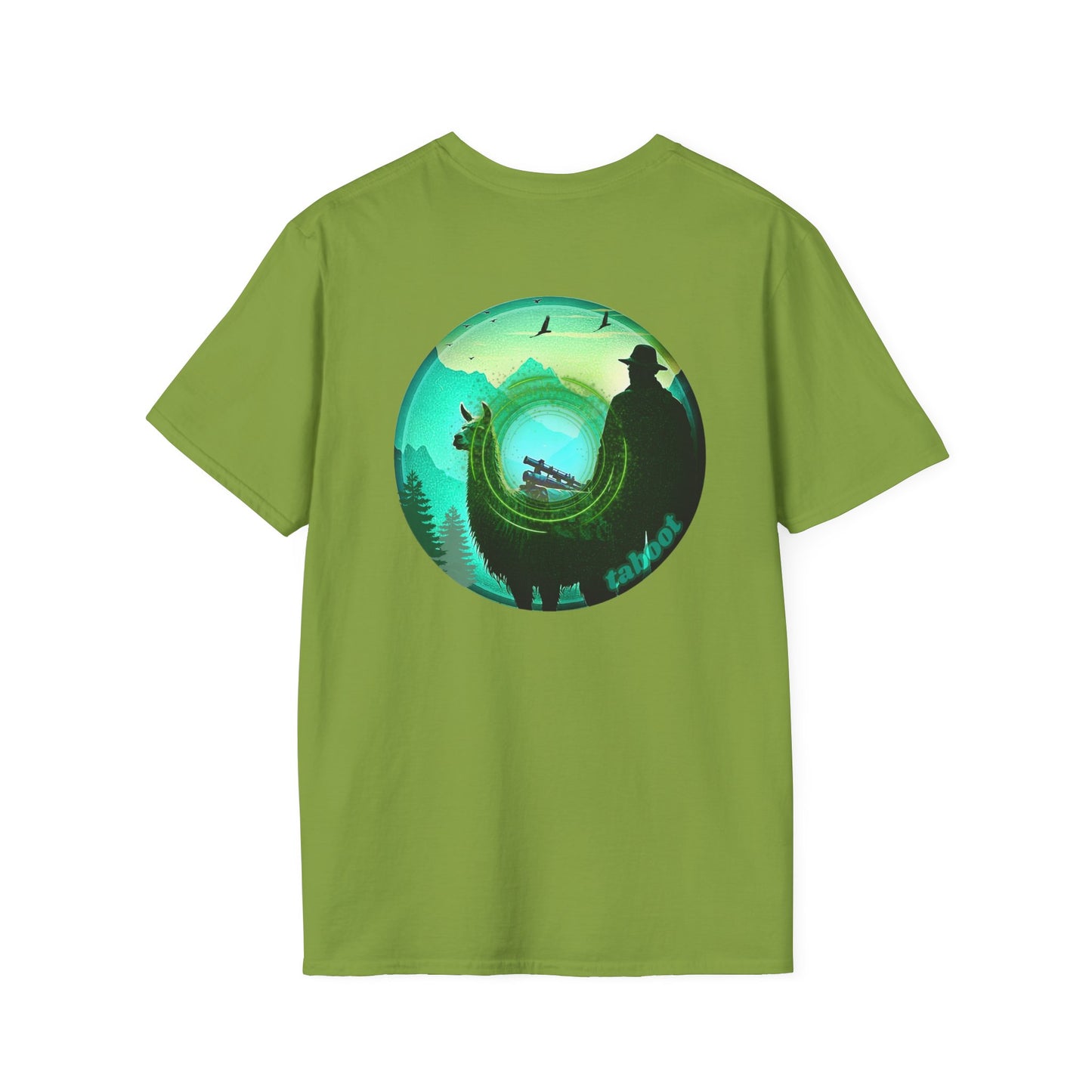 Classic Donut Tee - Unisex Soft-Style - "The Taboo(t) Donut" - green/picture donut