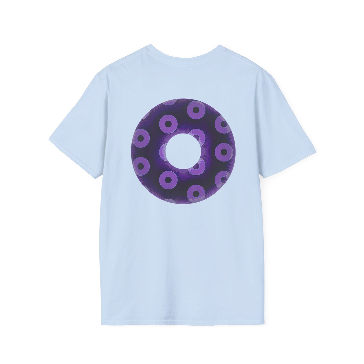 Plain Donuts/Unisex Soft-Style - "Plain Blimpy Paradoxical Donuts" - dark purple/light purple donuts