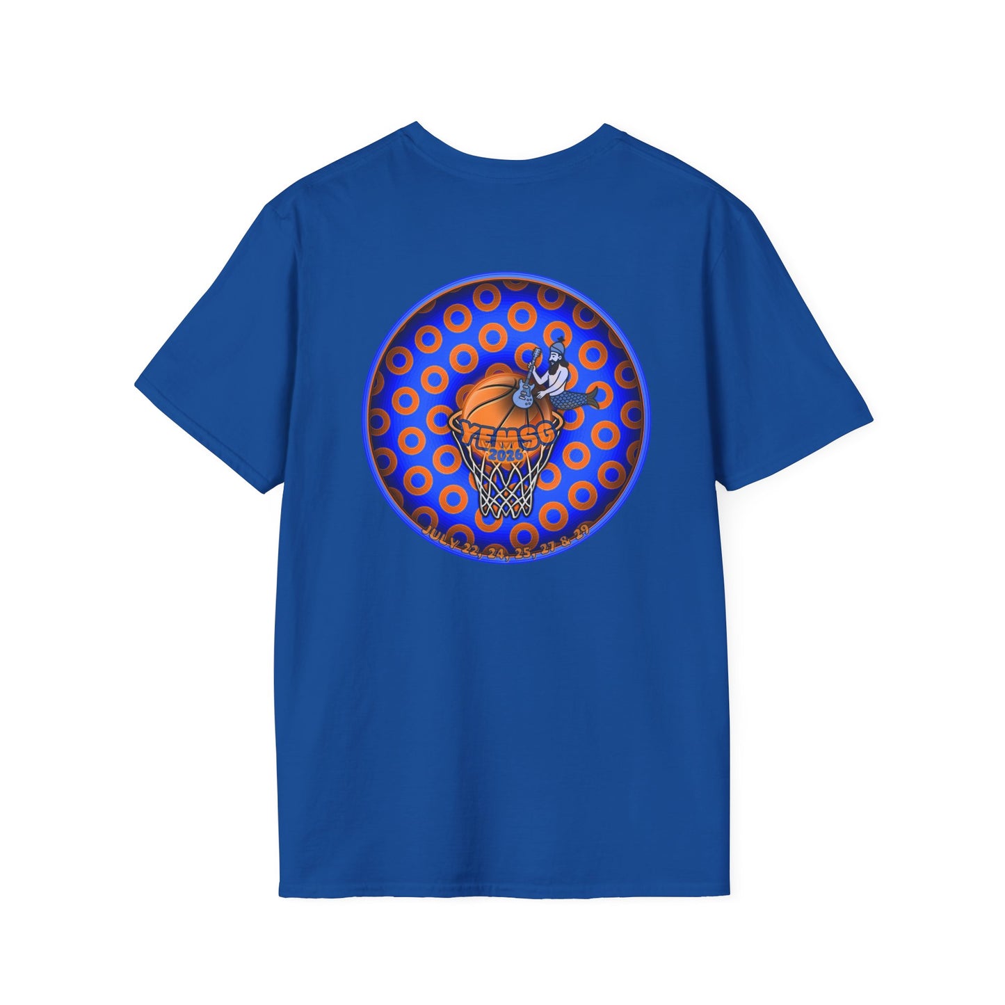 Classic Donut Tee - Unisex Soft-Style - "Diedrich Knickerbocker's Donut" - blue/orange caviar paradox donut - variant 2