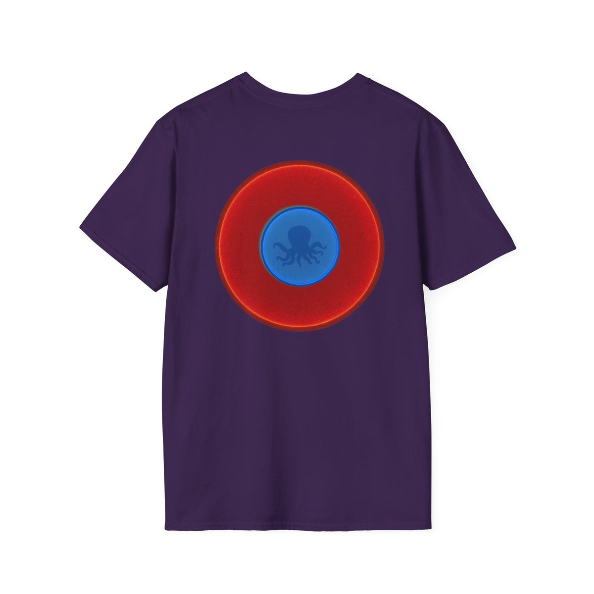 Classic Donut Tee - Unisex Soft-Style - "Octopussy Donut" - series 1.0 -  vivid red donut