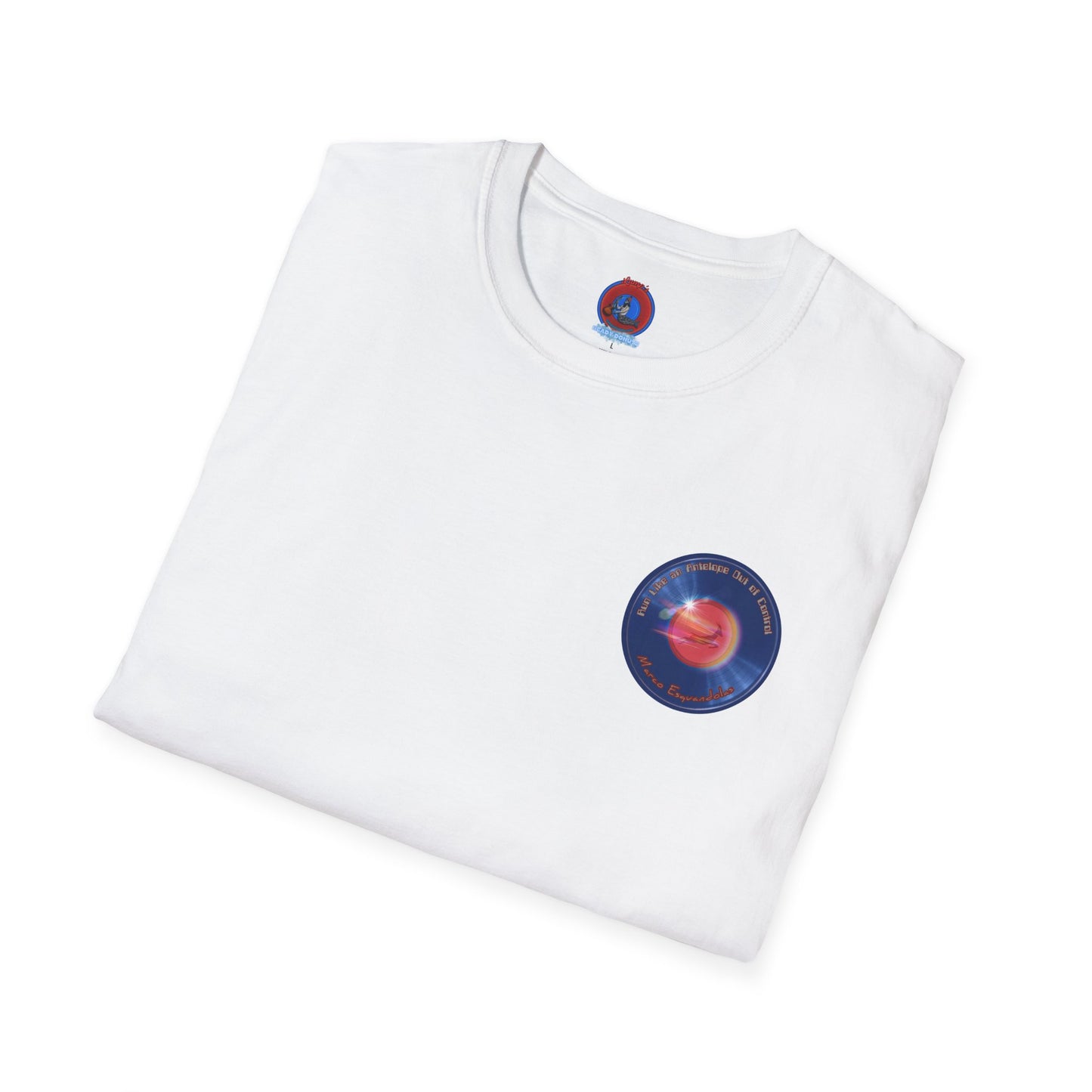 Classic Donut Tee - Unisex Soft-Style - "Marco's Preferred Donut" - series 1.0 - blue donut
