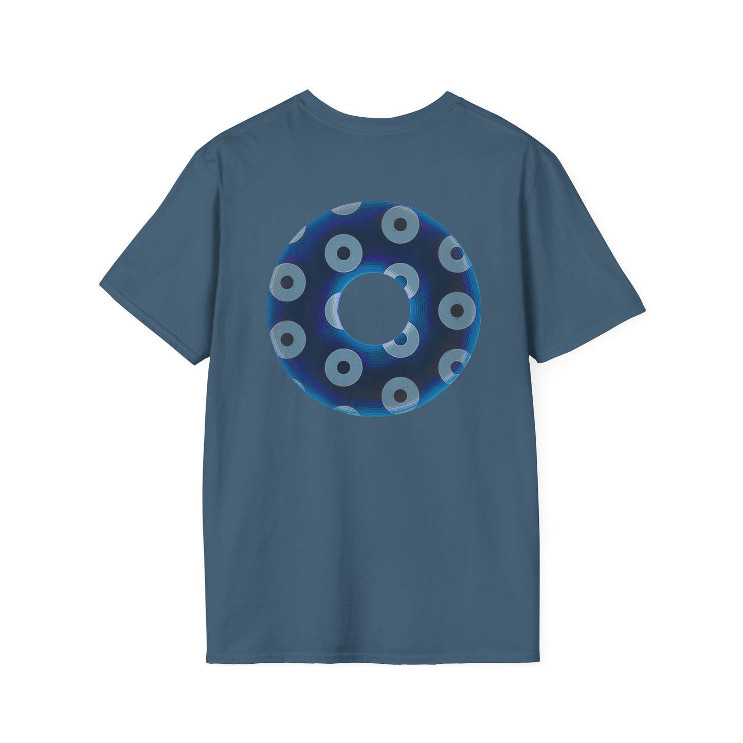 Plain Donuts/Unisex Soft-Style - "Plain Blimpy Paradoxical Donuts" - dark blue/gray donuts