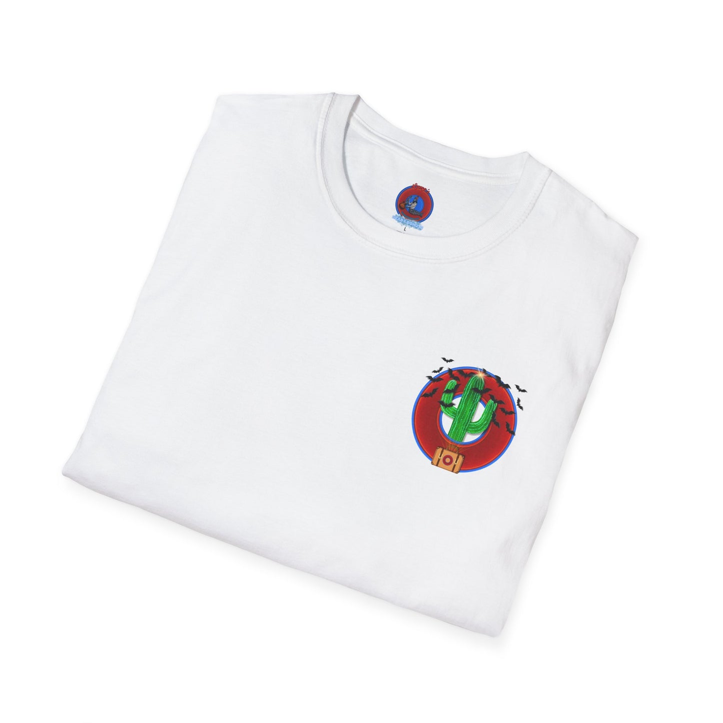 Classic Donut Tee - Unisex Soft-Style - "Raoul Duke's Sinfully Delicious Donut" - vivid red donut