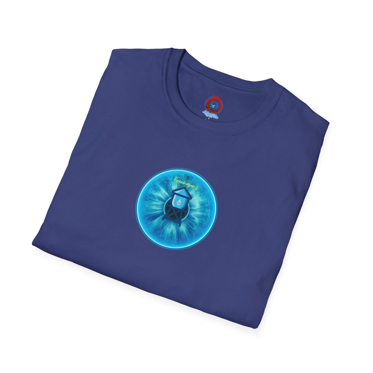 Classic Donut Tee - Unisex Soft-Style - "The Peering Donut of Opacity" - light blue idonut - variant 1