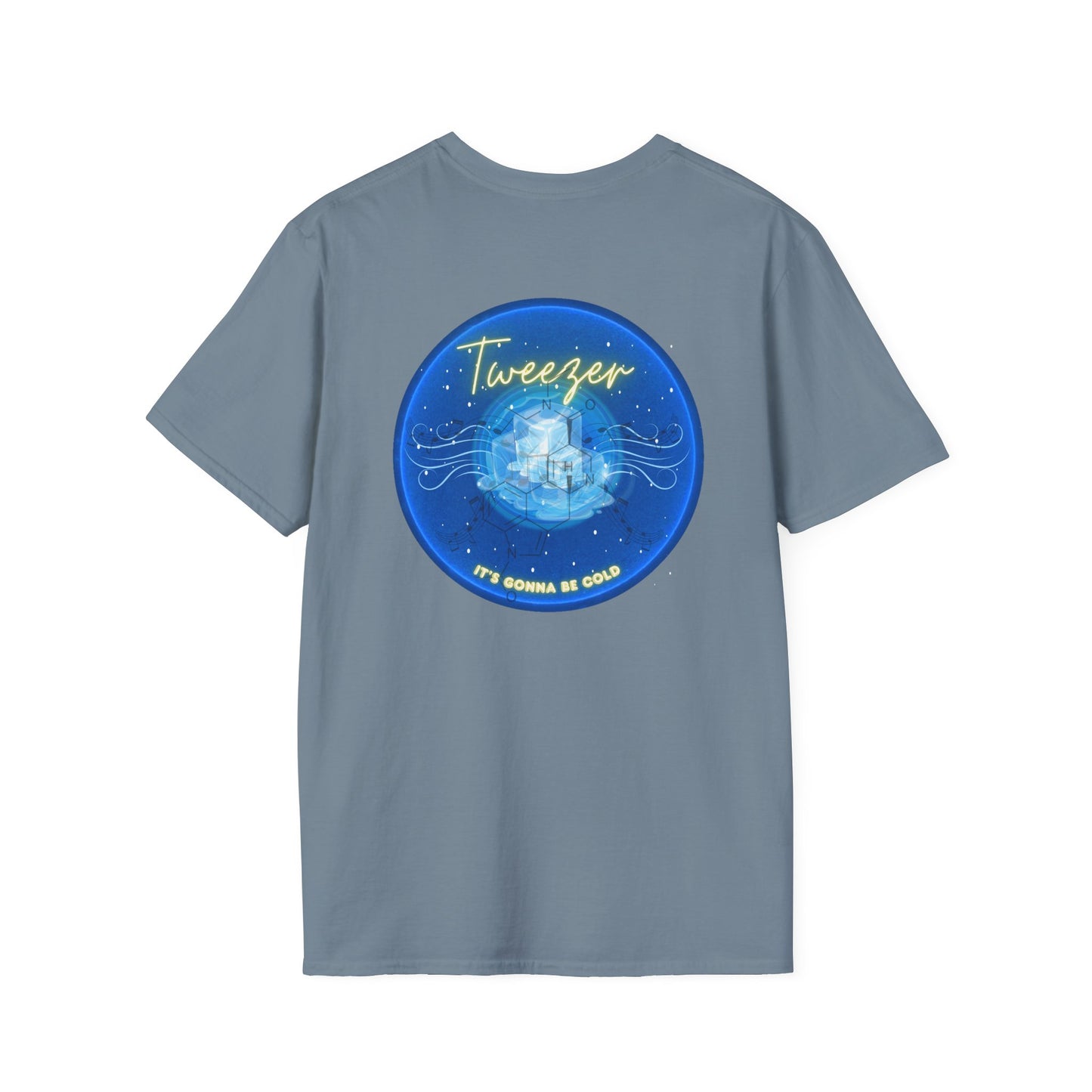 Classic Donut Tee - Unisex Soft-Style - "The Donut Reprise" - ice cold blue donut