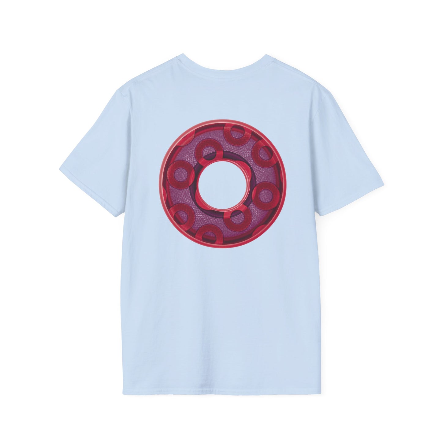 Plain Donuts/Unisex Soft-Style - "Plain Rustic Paradoxical Donuts" - mauve/purple donuts
