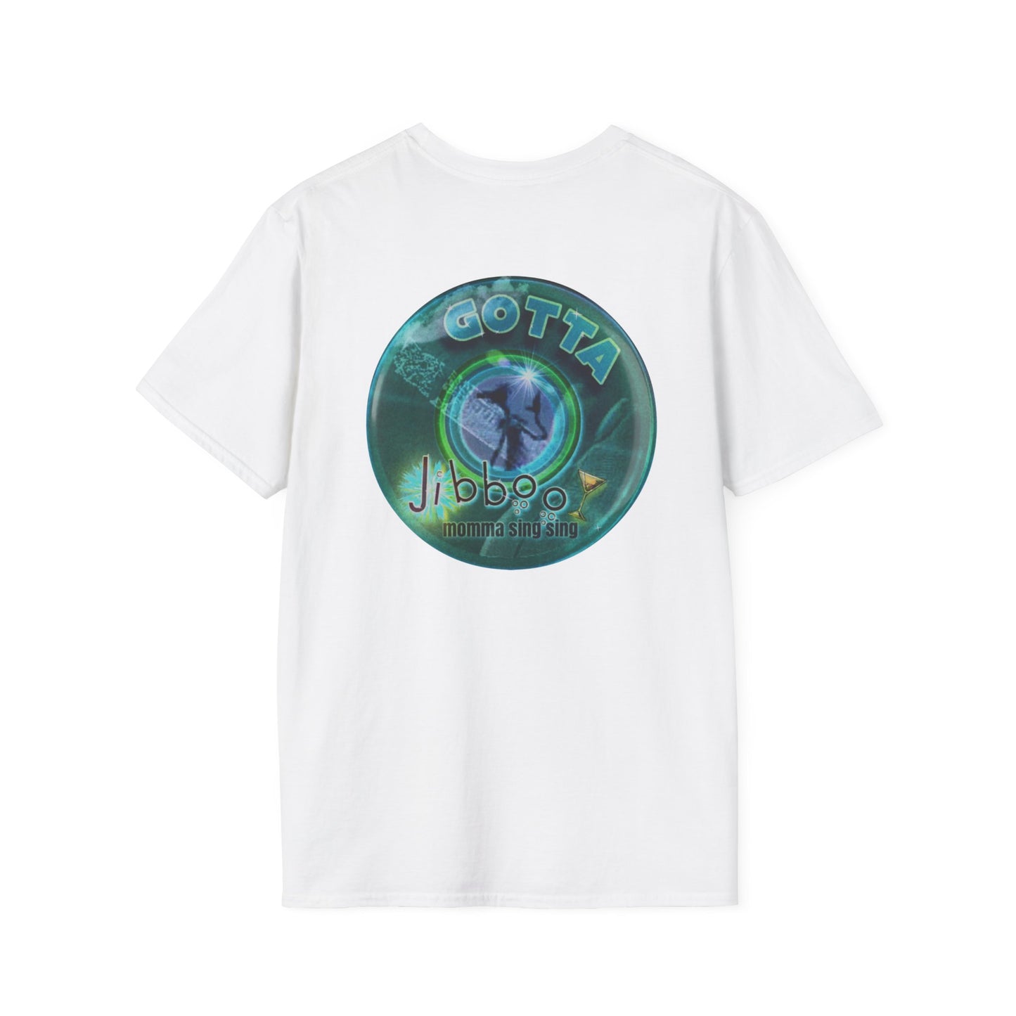 Classic Donut Tee - Unisex Soft-Style - "Momma just got out of Sing Sing" - dark teal donut