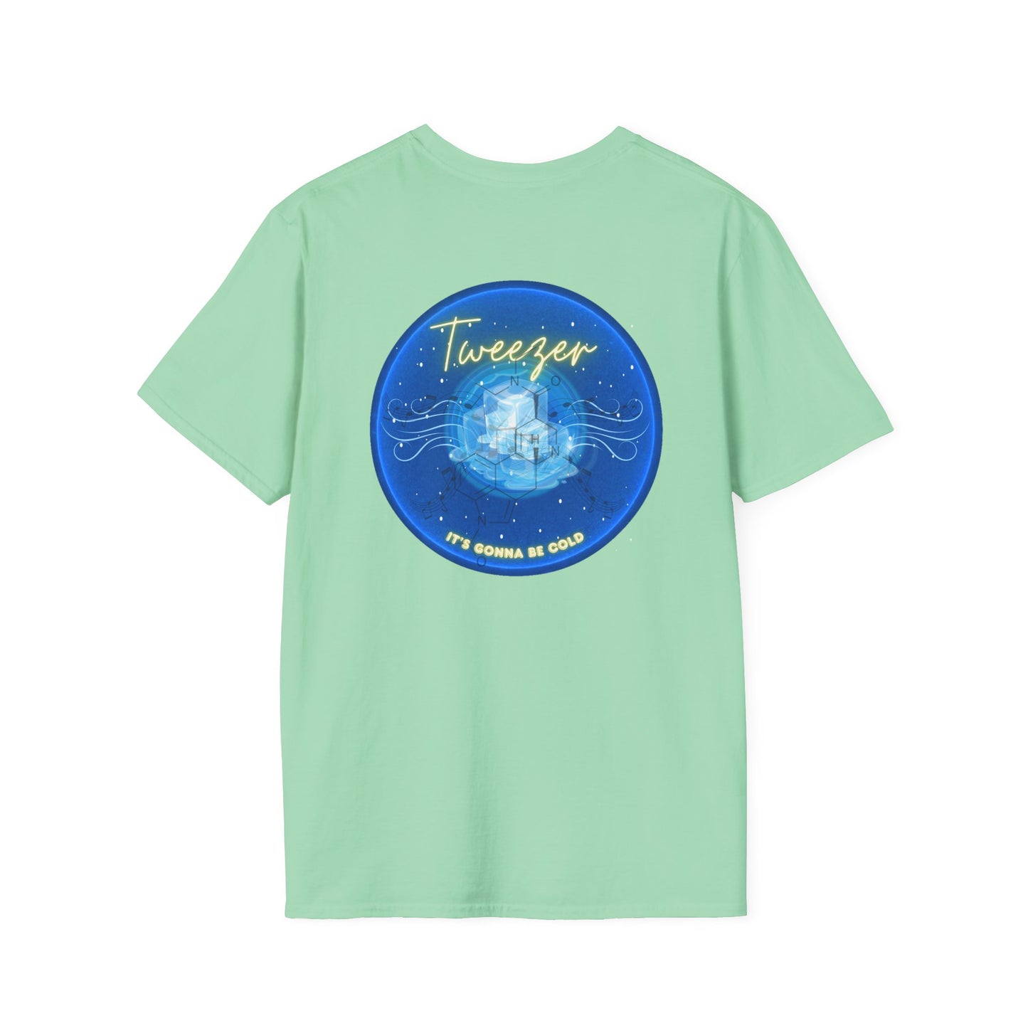 Classic Donut Tee - Unisex Soft-Style - "The Donut Reprise" - ice cold blue donut