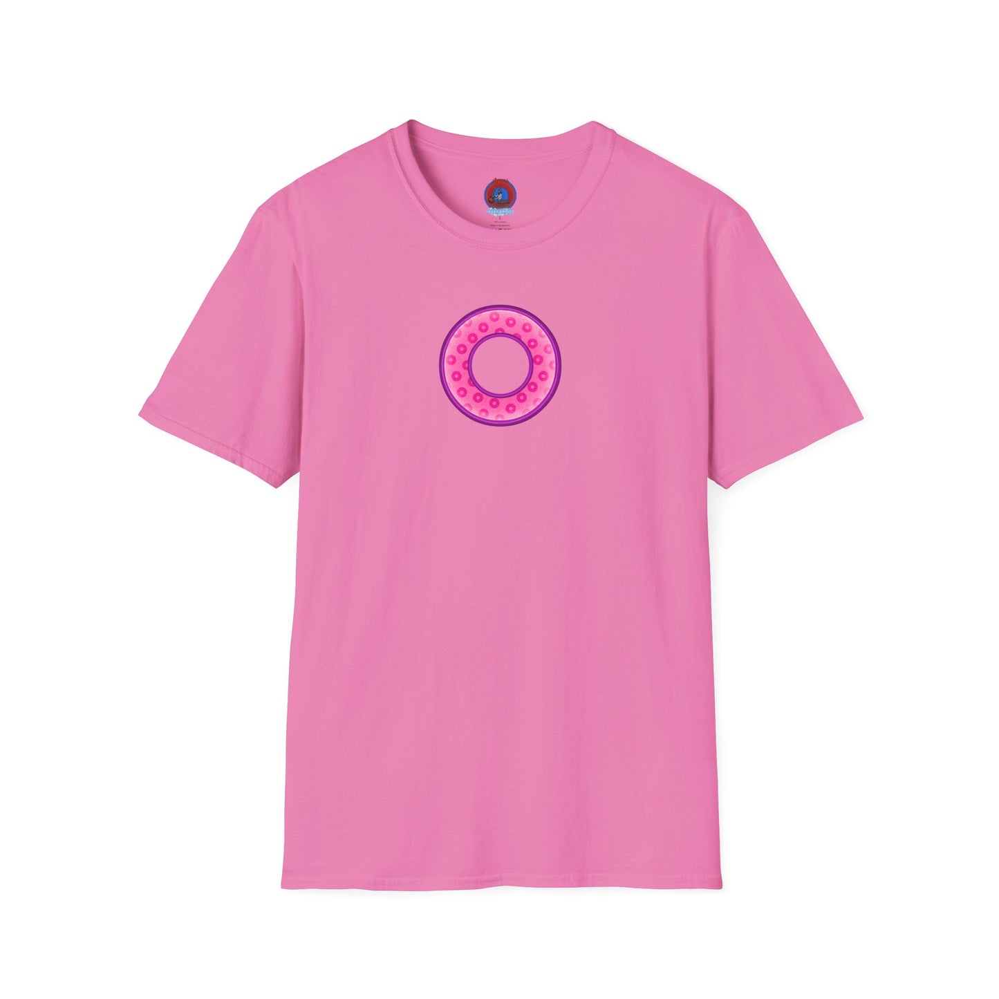 Plain Donuts/Unisex Soft-Style - "Plain Wide Mouthed Paradoxical Donuts" - pink/light purple donuts