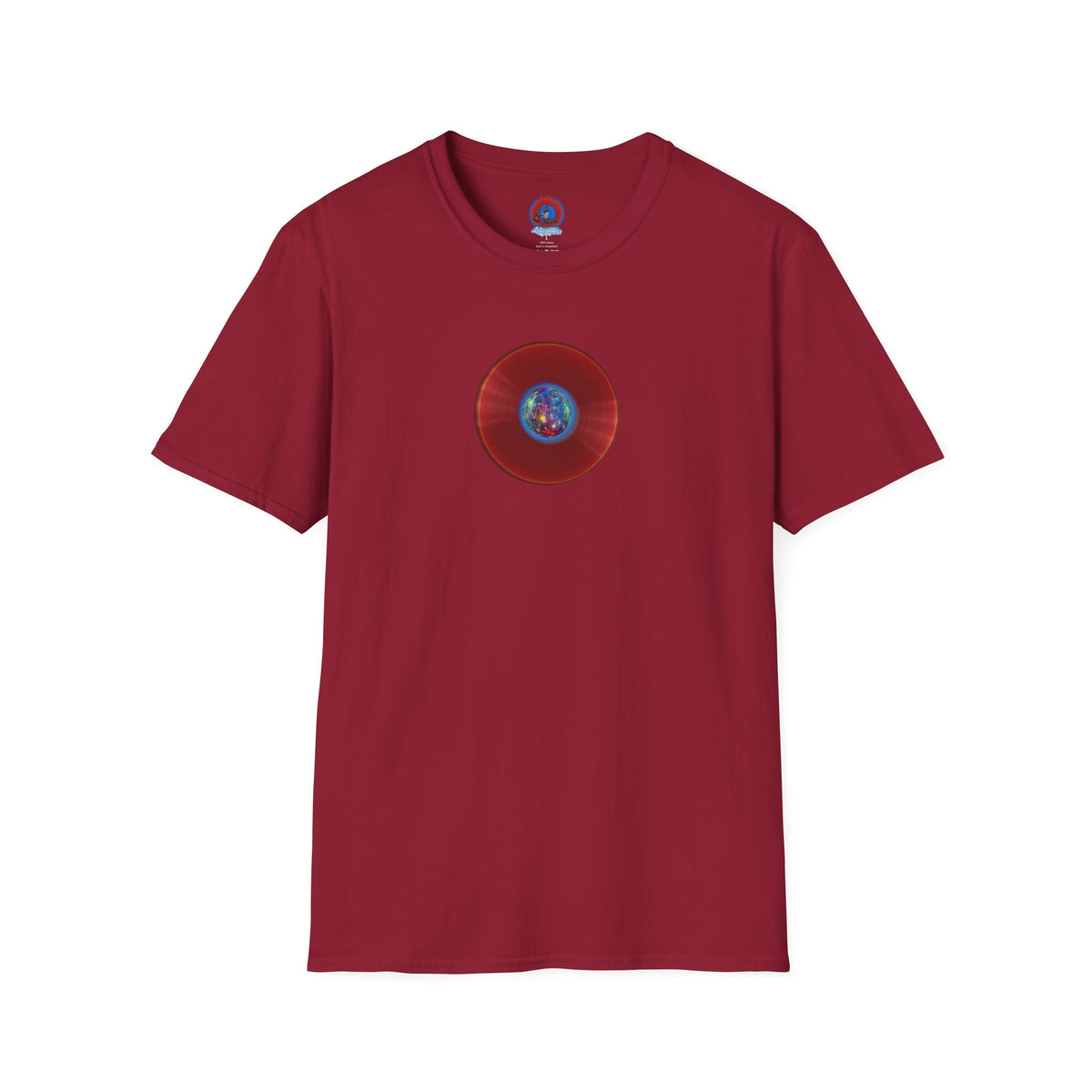 Classic Donut Tee - Unisex Soft-Style - "Donuts of the Gods" - series 1.0 - variant 1 - red donut