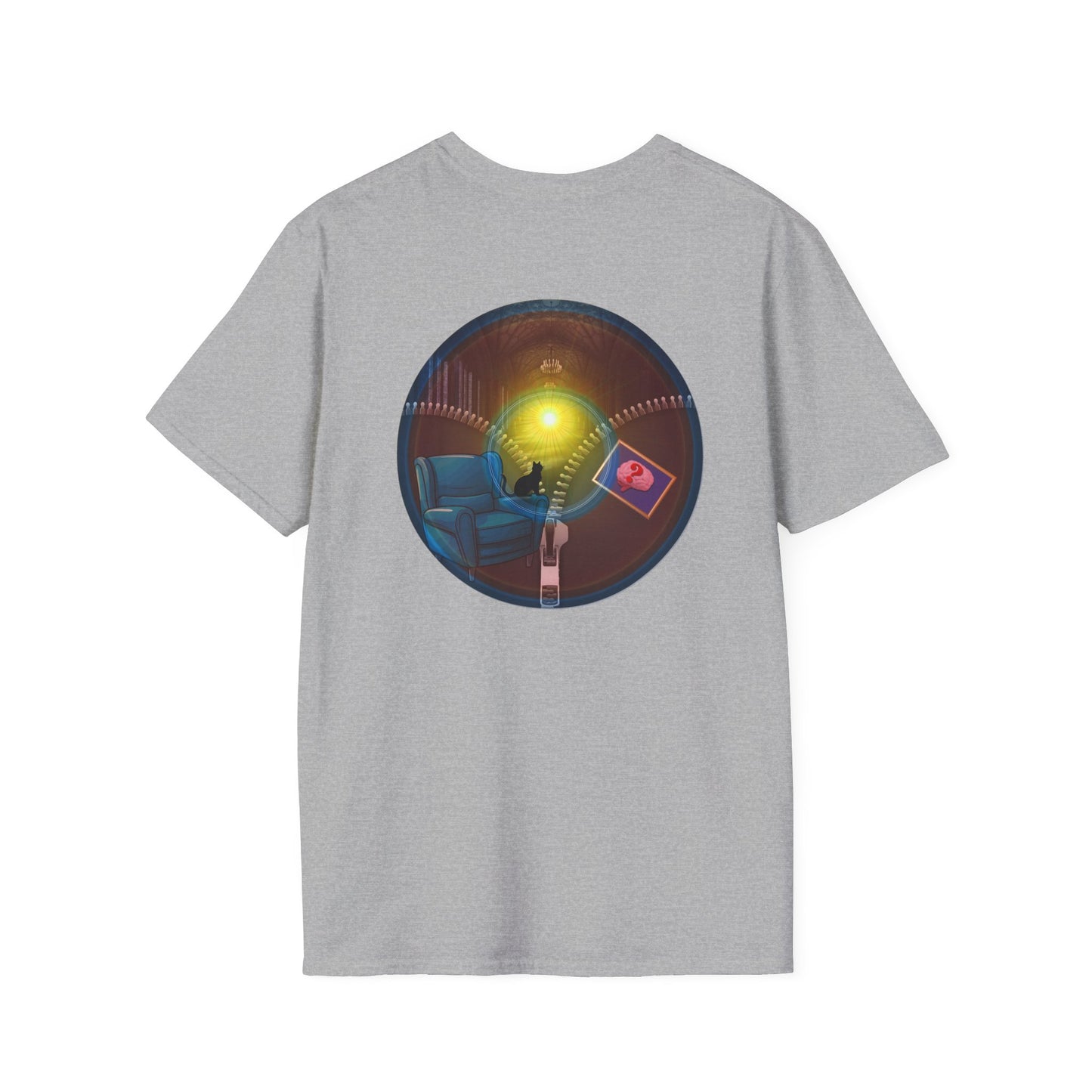 Classic Donut Tee - Unisex Soft-Style - "Donuts Going Through My Mind Mind Mind" - vivid pic donut