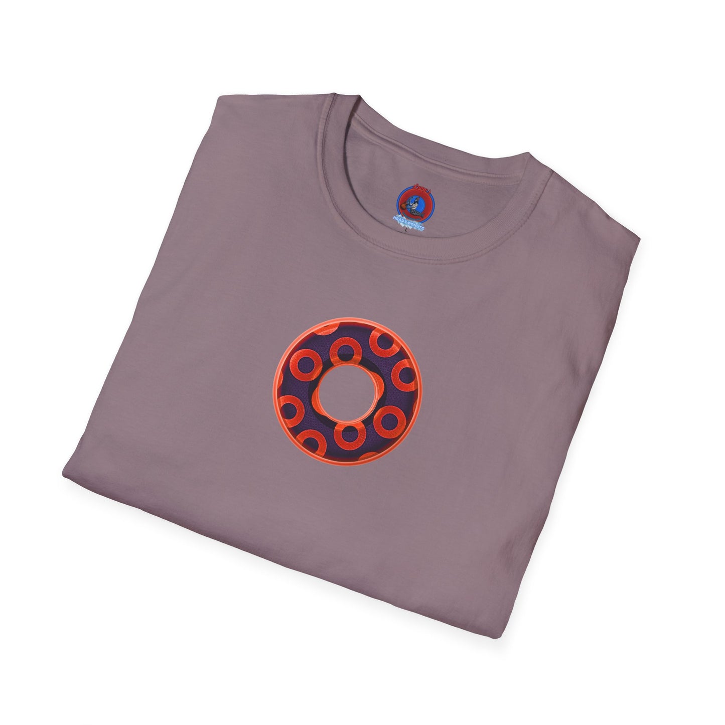 Plain Donuts/Unisex Soft-Style - "Plain Rustic Paradoxical Donuts" - red/midnight blue donuts