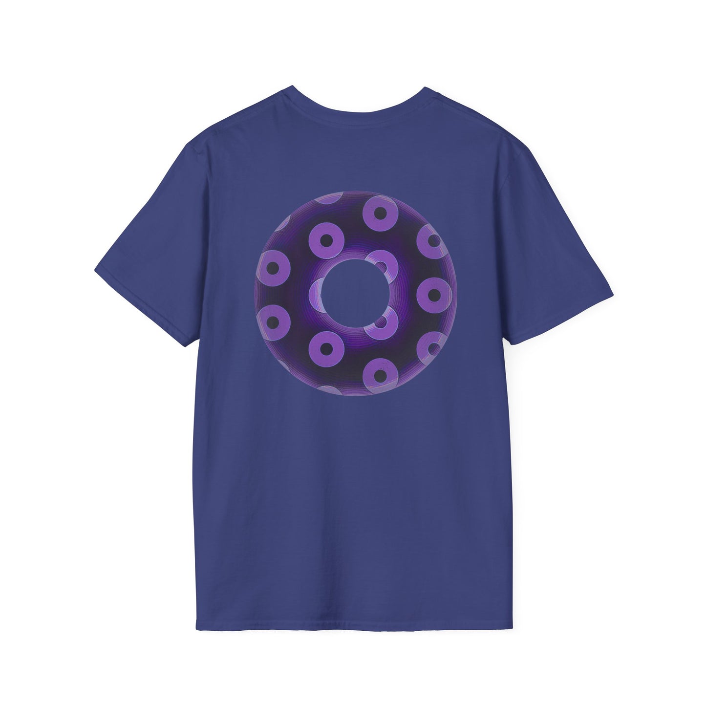 Plain Donuts/Unisex Soft-Style - "Plain Blimpy Paradoxical Donuts" - dark purple/light purple donuts