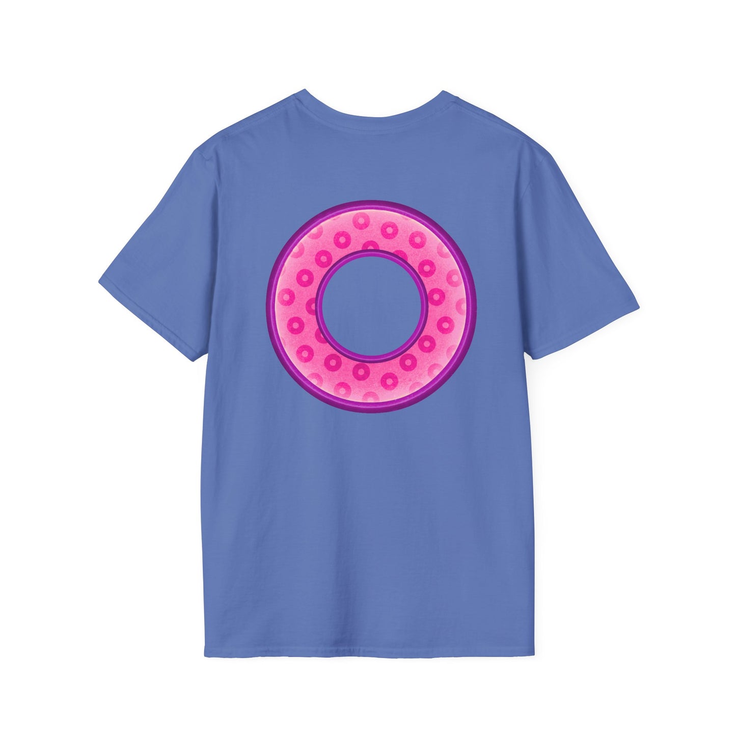 Plain Donuts/Unisex Soft-Style - "Plain Wide Mouthed Paradoxical Donuts" - pink/light purple donuts