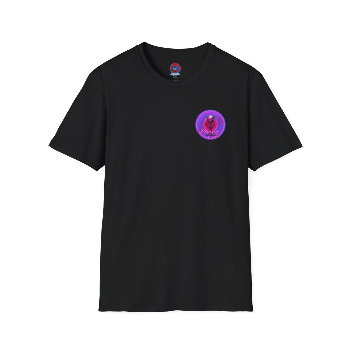 Classic Donut Tee - Unisex Soft-Style - "The Loving Donut" - series 1.0  - pink/purple donut [*Charity Donut]
