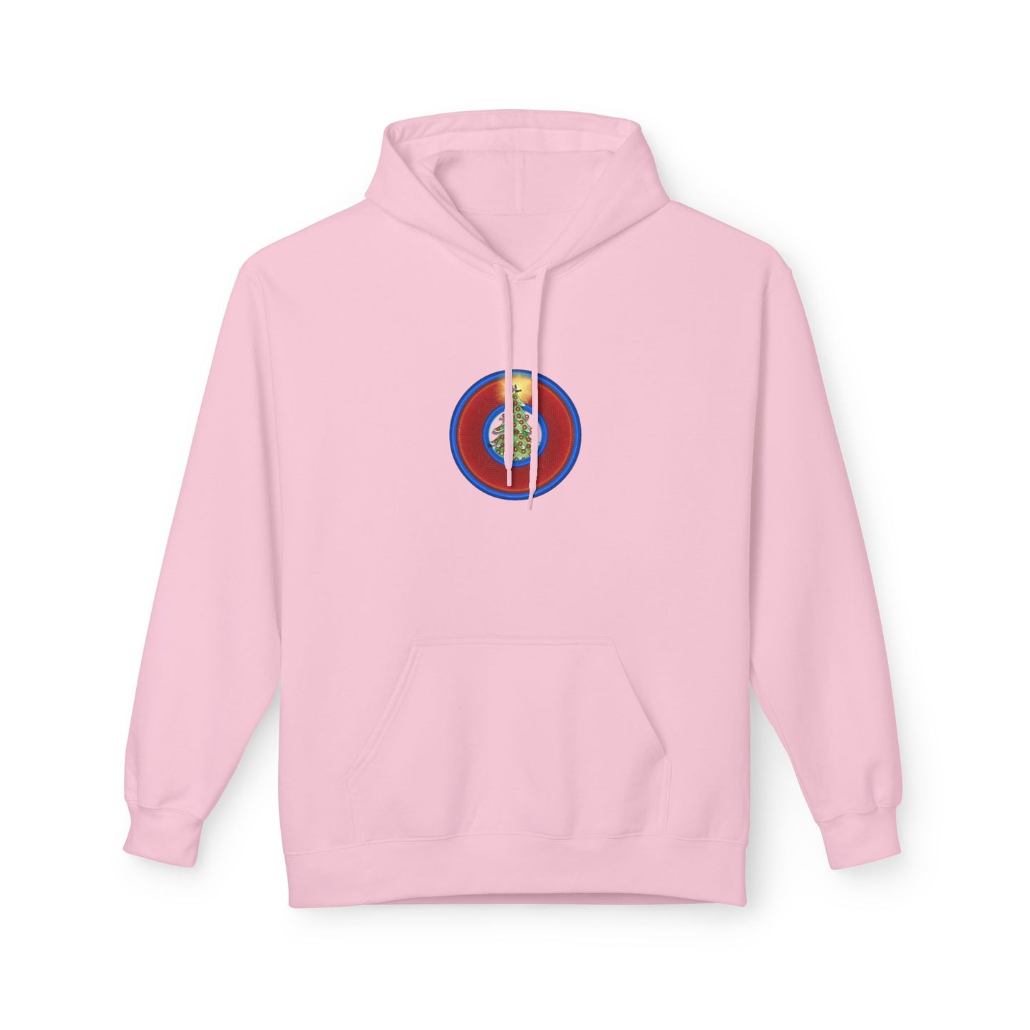 Fleece Harry Hoodies [Midweight Soft-style] - "It's Always Phishmas in Philly" - red rustic donut