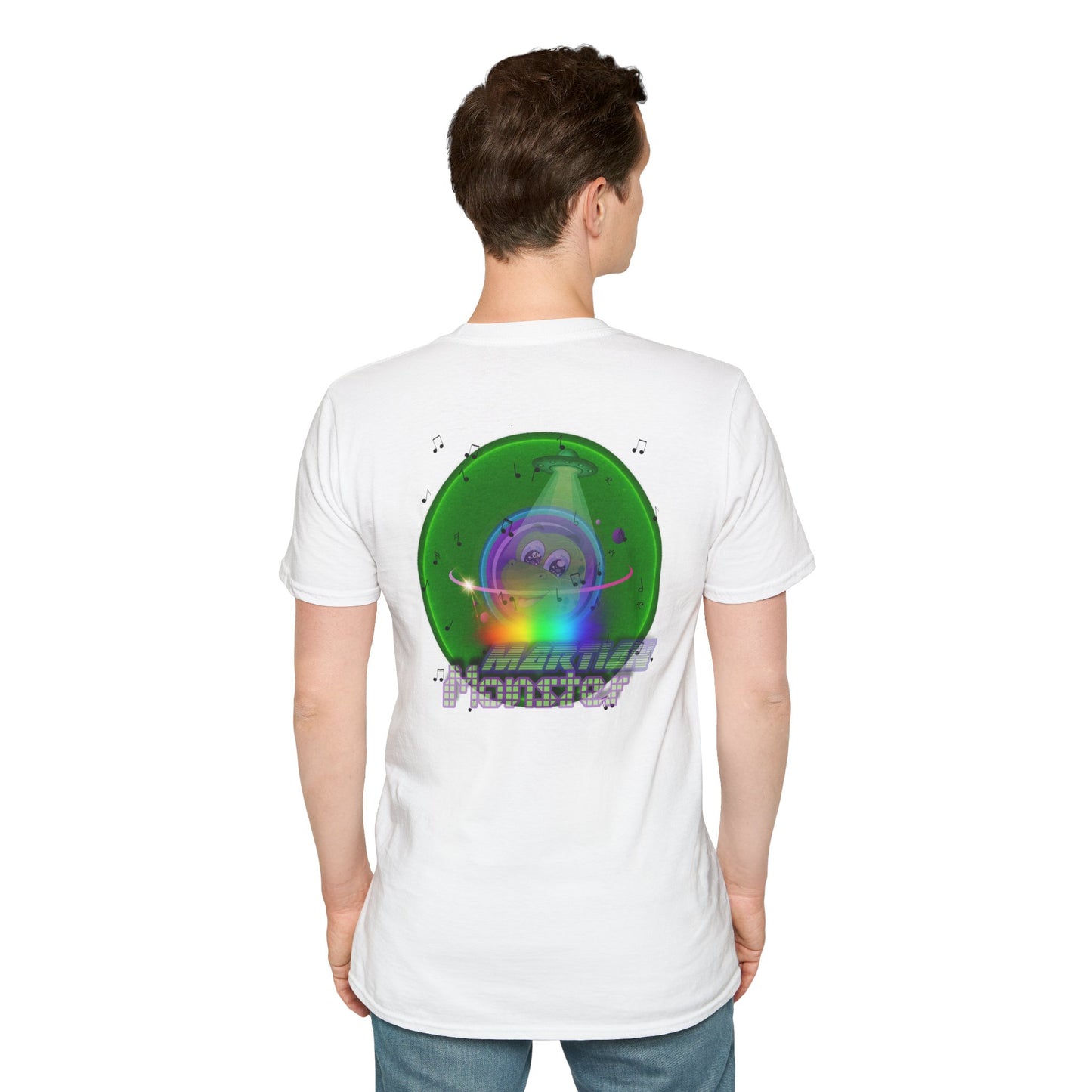 Classic Donut Tee - Unisex Soft-Style - "My Phavorite Martian" - green donut - series 1.0