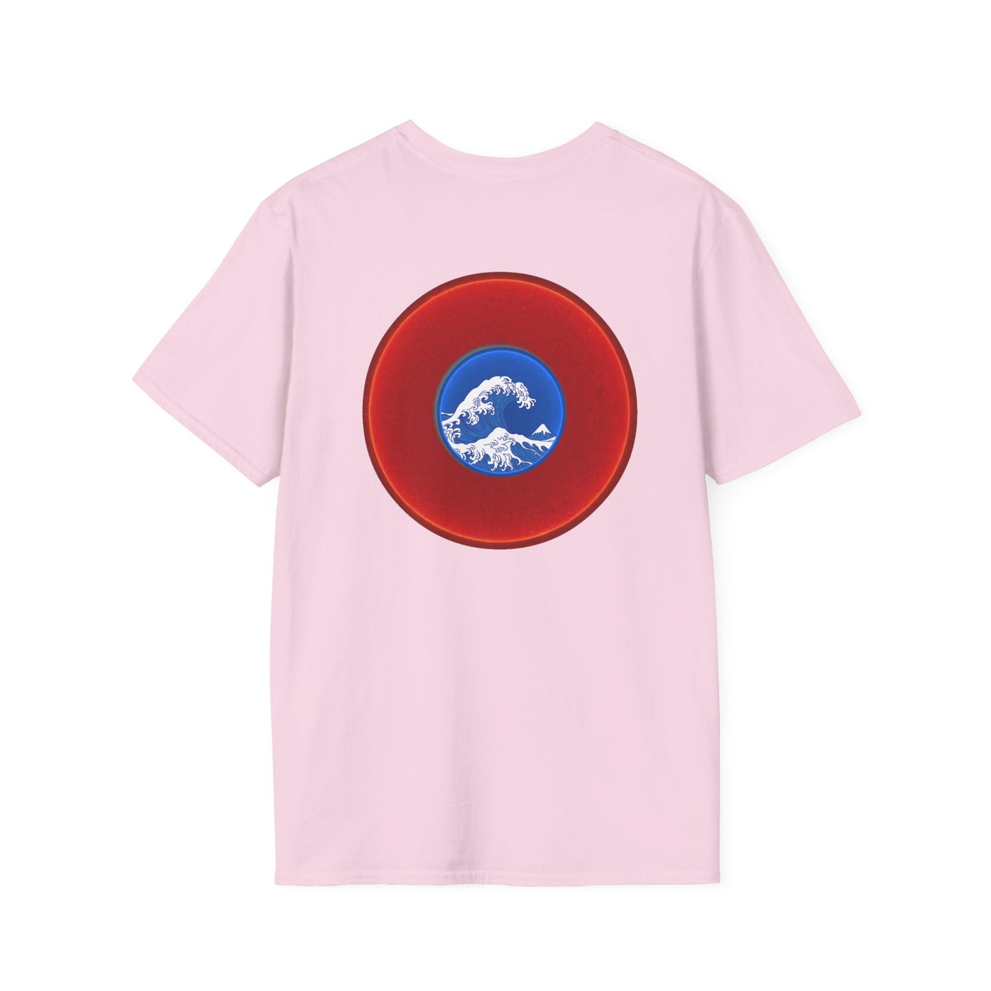 Classic Donut Tee - Unisex Soft-Style - "The Donut that Flows in every Direction" - series 1.0 - variant 1 - red donut
