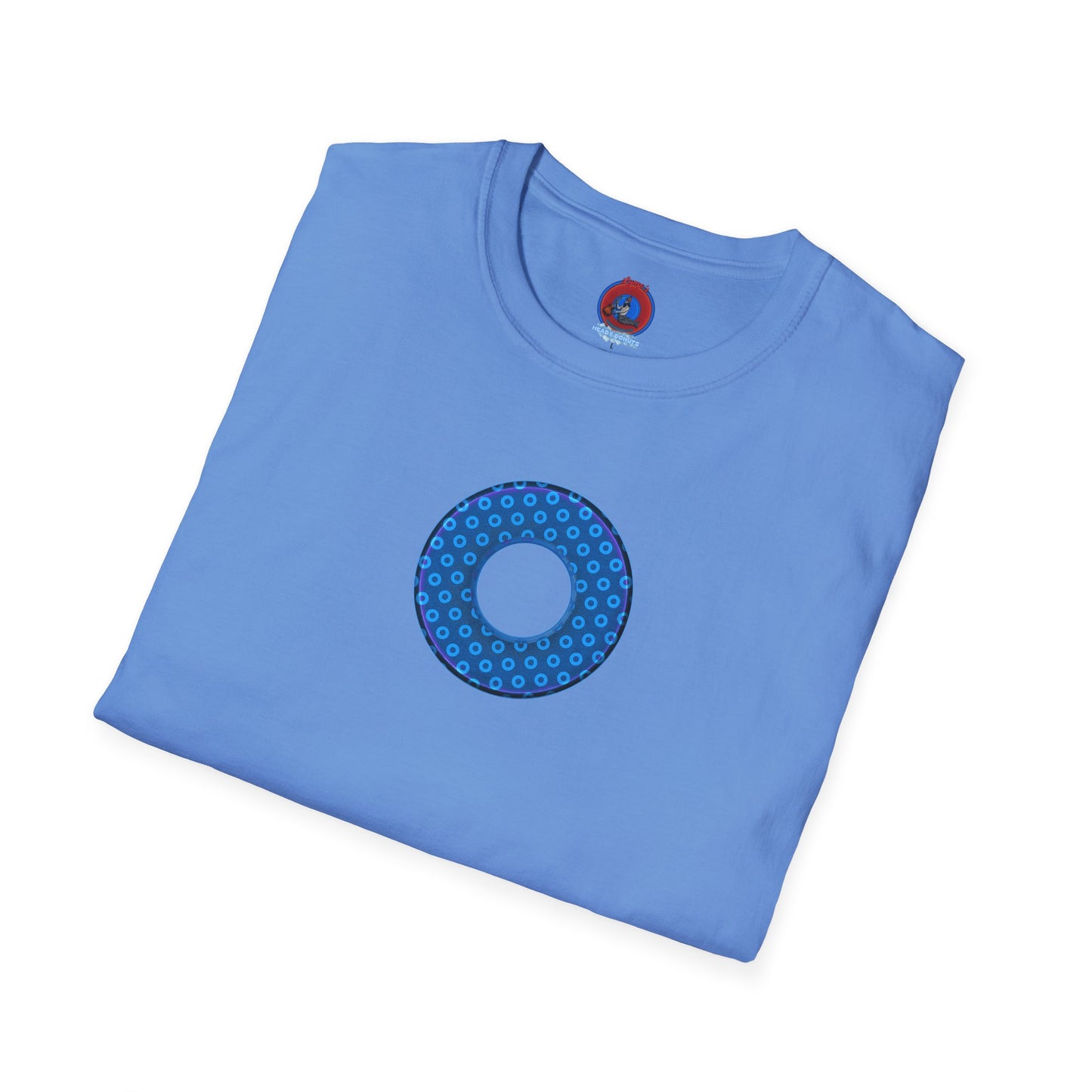 Plain Donuts/Unisex Soft-Style - "Plain Electric Paradoxical Donuts" - sky blue/dark blue donuts