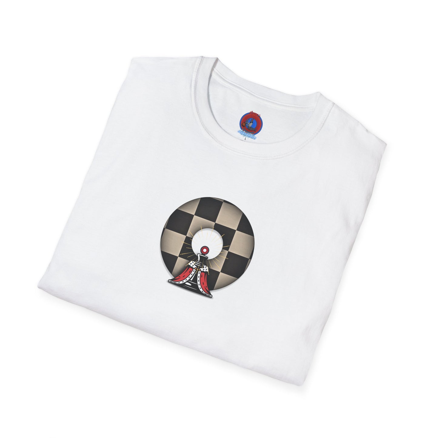 Classic Donut Tee - Unisex Soft-Style - "Bobby Phisher King's Donut no. 95" - chess donut