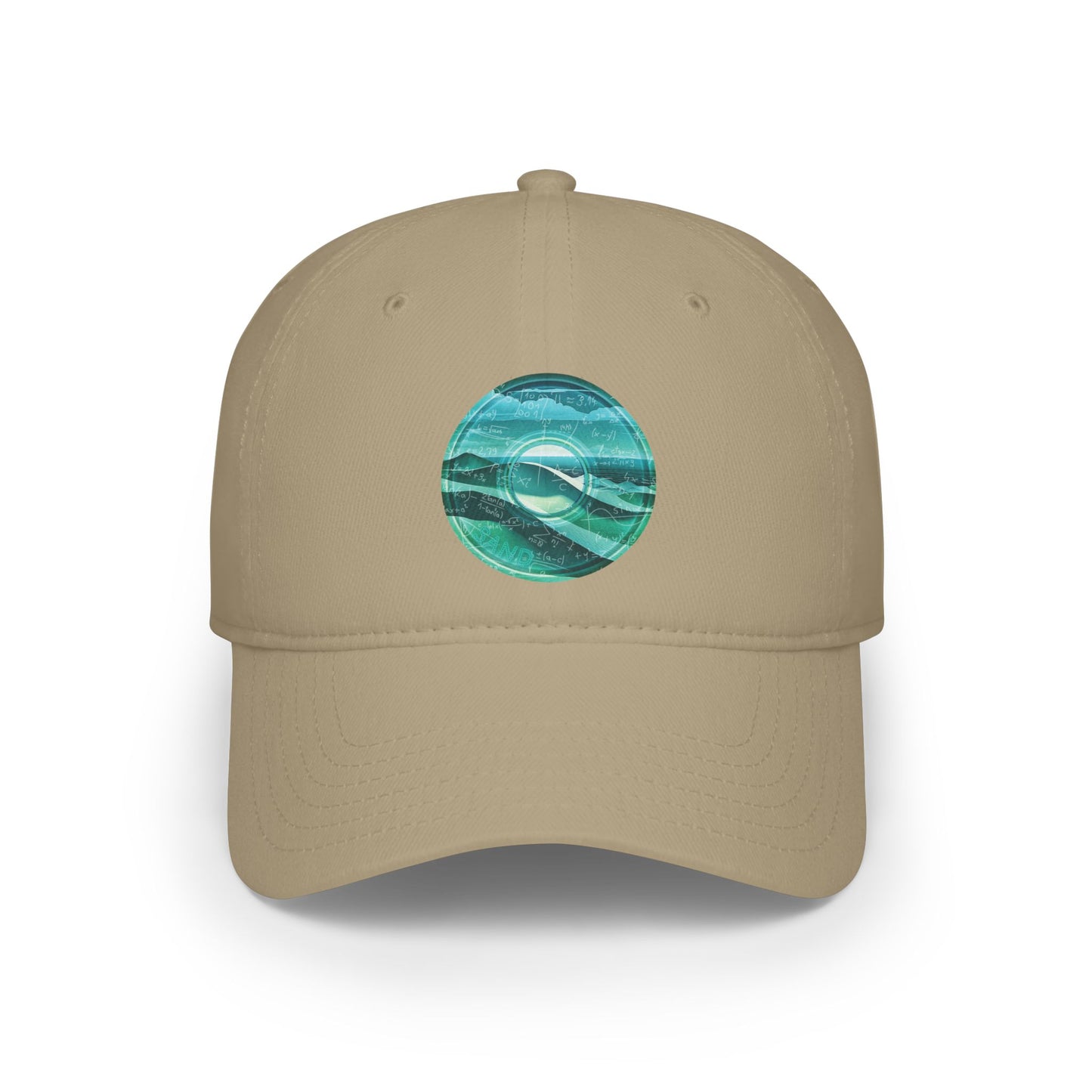 Lumpy Donut Baseball Cap - "The Equating Donut Cap" - green/teal pic donut w/