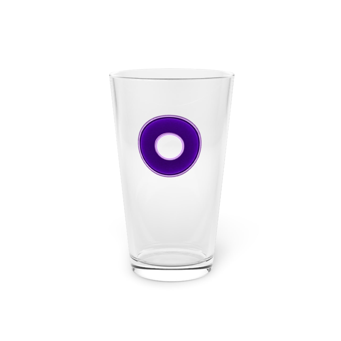 16oz Lumpy Pint Glass - vivid purple/light purple
