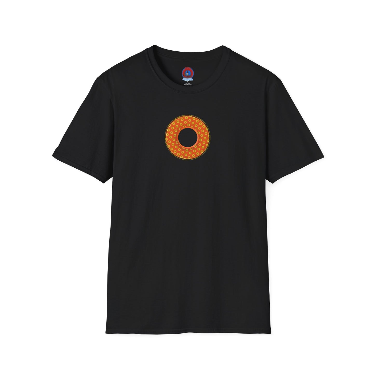 Plain Donuts/Unisex Soft-Style - "Plain Electric Paradoxical Donuts" - gold/orange donuts