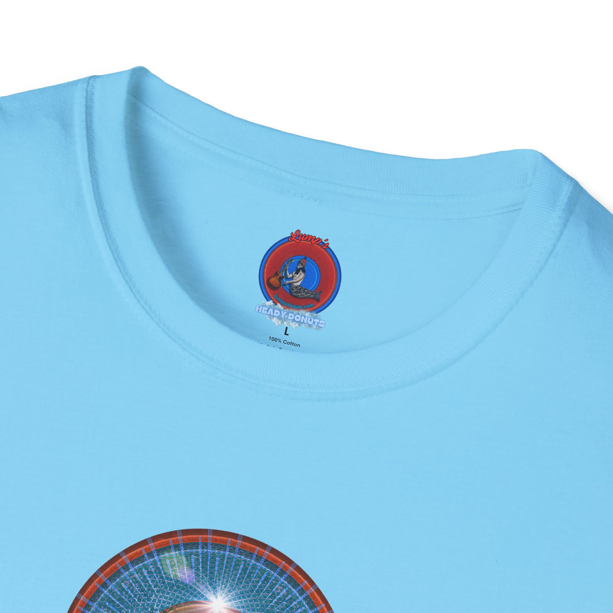 Classic Donut Tee - Unisex Soft-Style - "Donuts: Conjurers of Awesome" - series 1.0  - variant 1 - blue donut