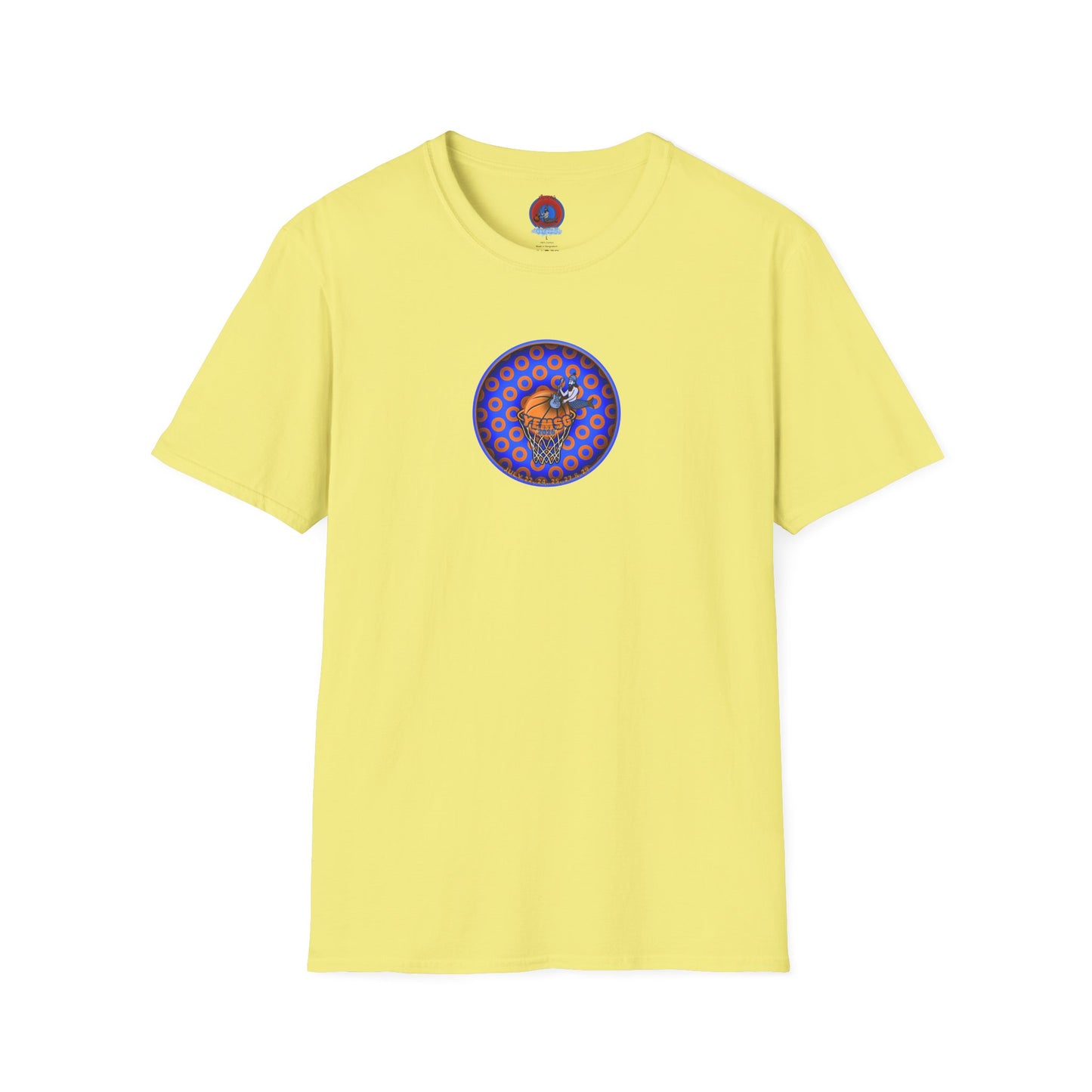 Classic Donut Tee - Unisex Soft-Style - "Diedrich Knickerbocker's Donut" - blue/orange caviar paradox donut - variant 2