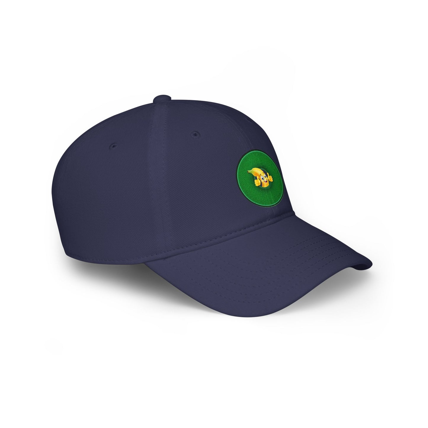Lumpy Donut Baseball Cap - "This Donut Hat is Bananas" - variant 7 - vivid green donut w/