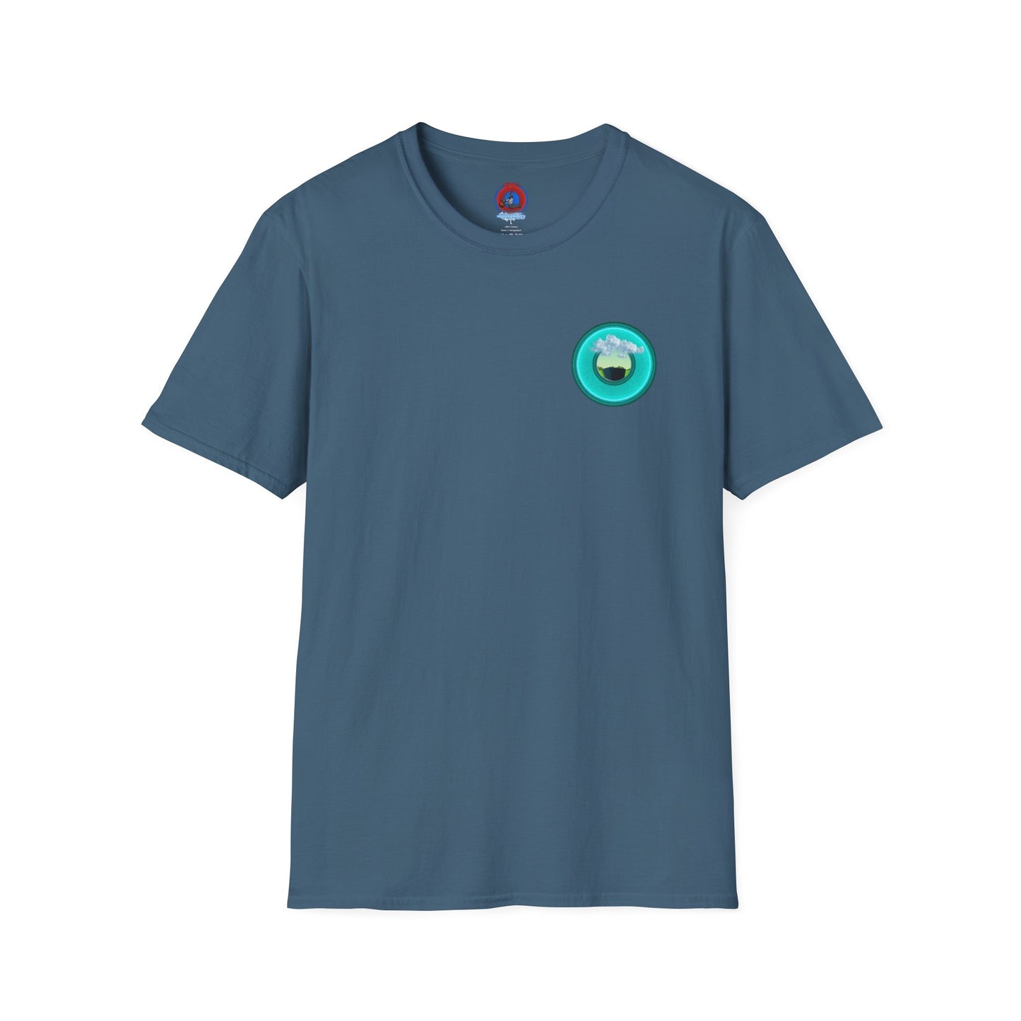 Classic Donut Tee - Unisex Soft-Style - "Got Rhombus?" - series 1.0  - variant 1 - turquoise/teal donut