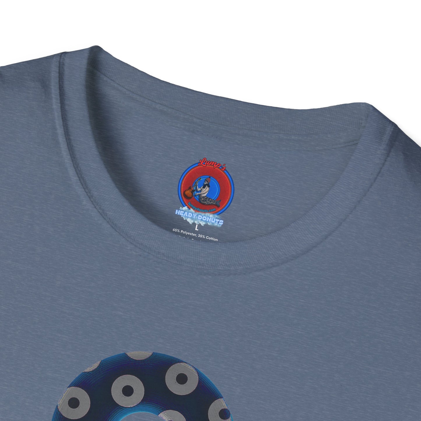 Plain Donuts/Unisex Soft-Style - "Plain Blimpy Paradoxical Donuts" - dark blue/gray donuts