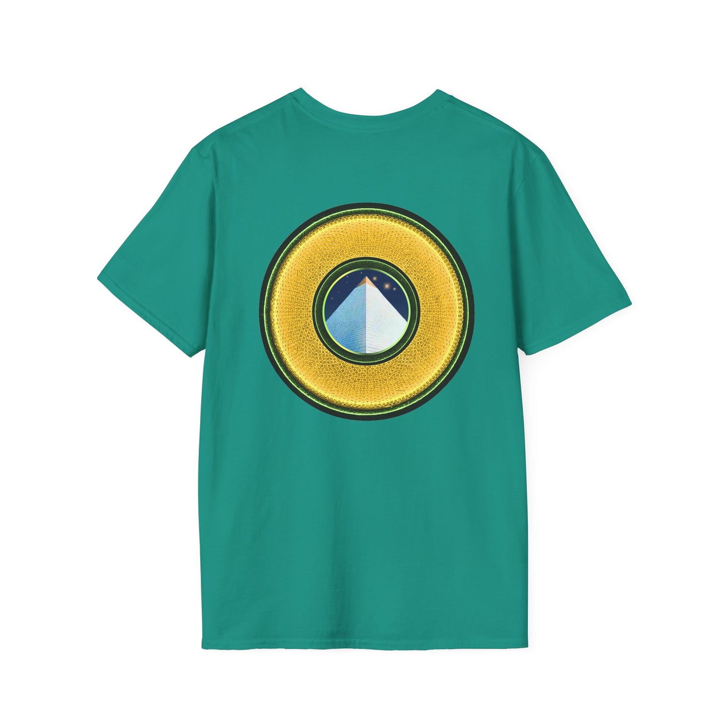 Classic Donut Tee - Unisex Soft-Style - "Limestone Donuts so Large" - variant 3 - golden donut