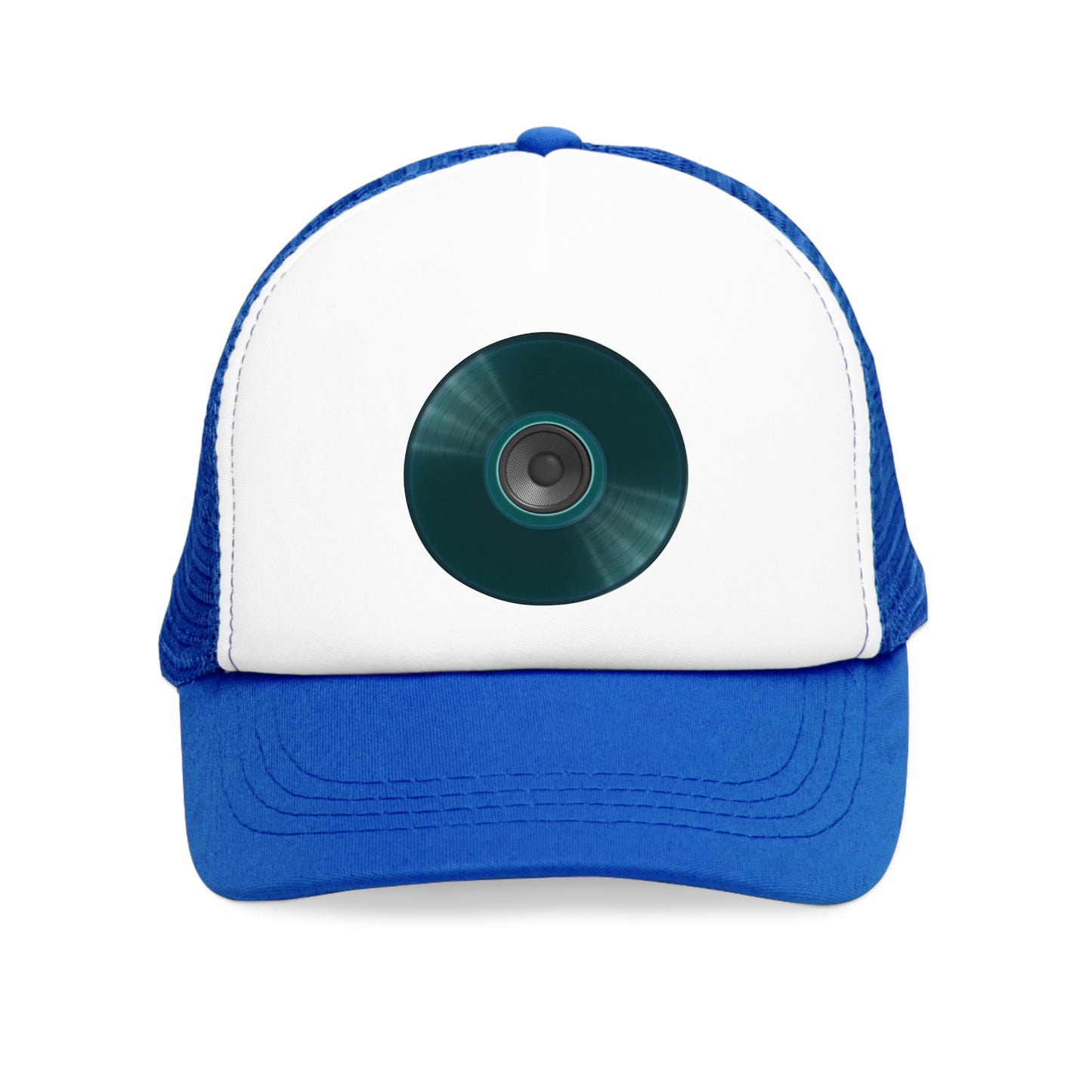 Lumpy Trucker Hat - "The Tranquil Donut" - dark teal donut