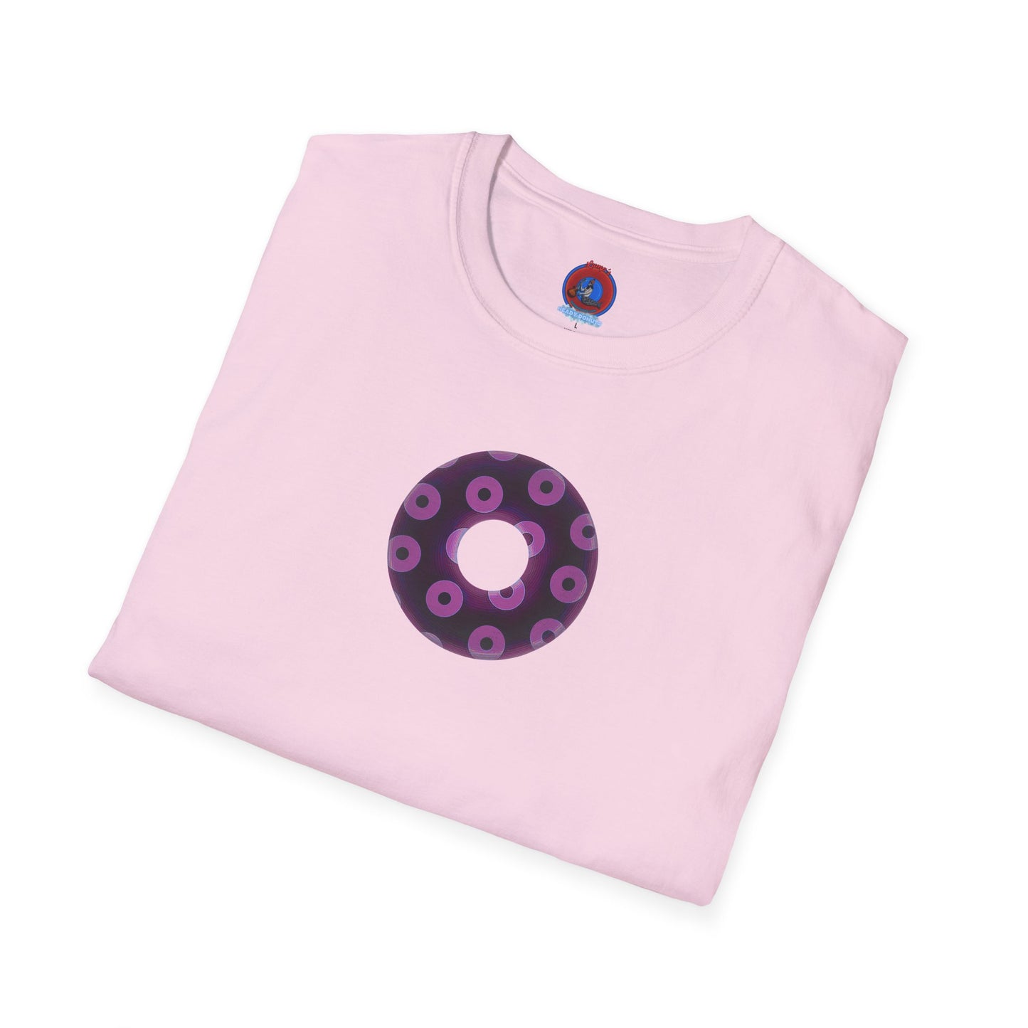 Plain Donuts/Unisex Soft-Style - "Plain Blimpy Paradoxical Donuts" - light purple/red violet donuts