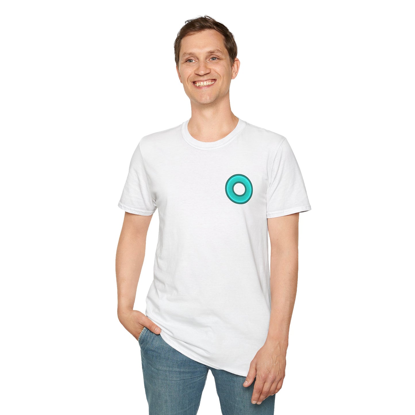 Classic Donut Tee - Unisex Soft-Style - "Momma just got out of Sing Sing" - dark teal donut